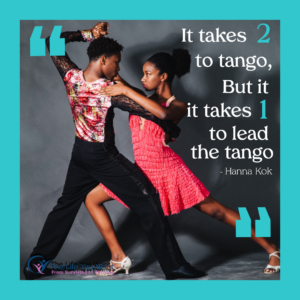 It takes one to lead the tango