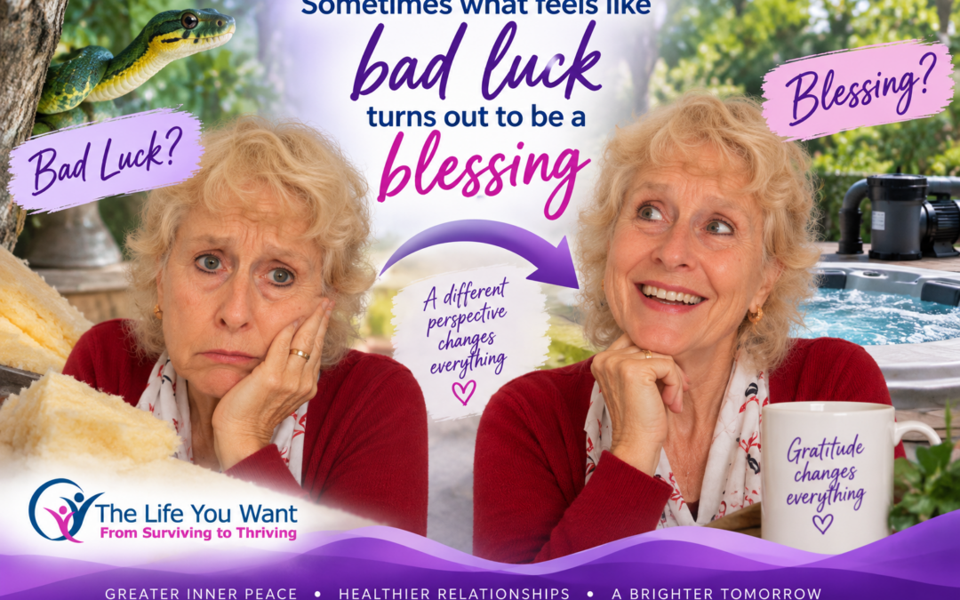 When things go wrong, bad luck can become a blessing in disguise